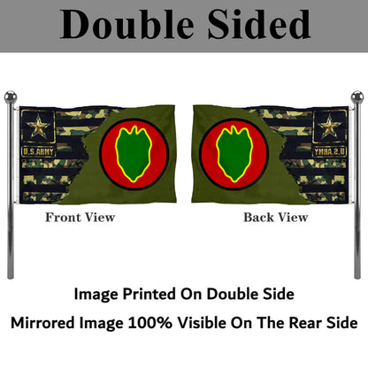 Fyon 24TH Infantry division  Flag Banner