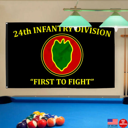 Fyon 24th Infantry Division Flag Indoor and outdoor banner