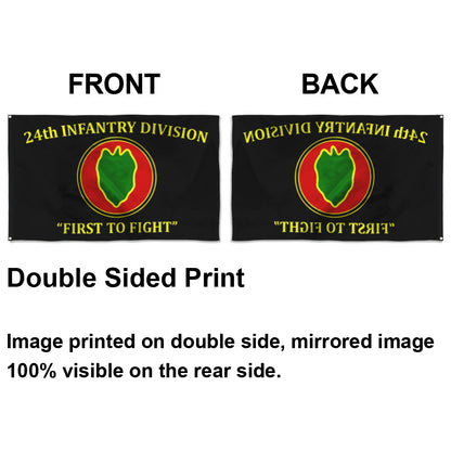 Fyon 24th Infantry Division Flag Indoor and outdoor banner