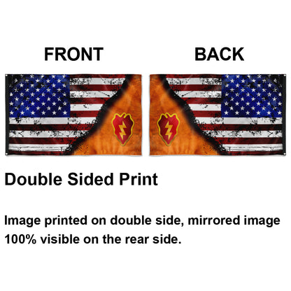 Fyon 25TH ID Stars And Stripes Flag Indoor and outdoor banner