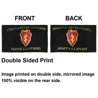 Fyon 25th Infantry Division Flag Indoor and outdoor banner