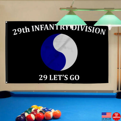 Fyon 29th Infantry Division Flag Indoor and outdoor banner