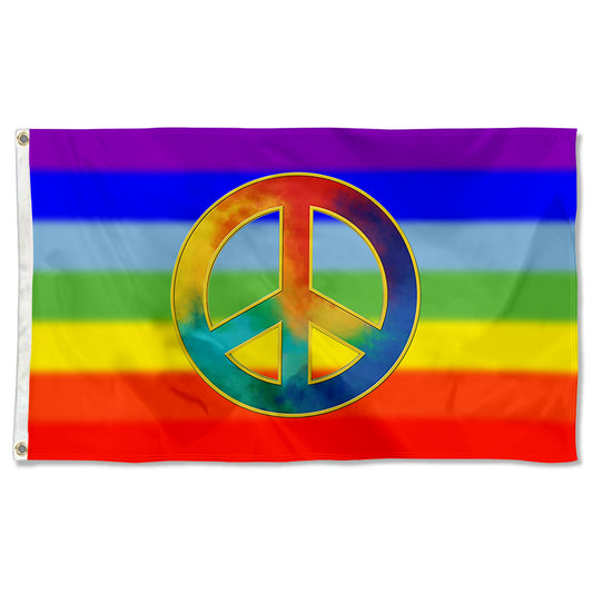 Fyon Rainbow Peace Flag Indoor and outdoor banner 01