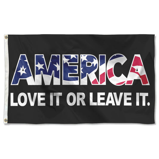 Fyon America Love it or Leave it flag Indoor and outdoor banner