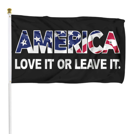 Fyon America Love it or Leave it flag Indoor and outdoor banner