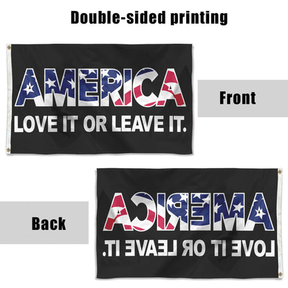 Fyon America Love it or Leave it flag Indoor and outdoor banner