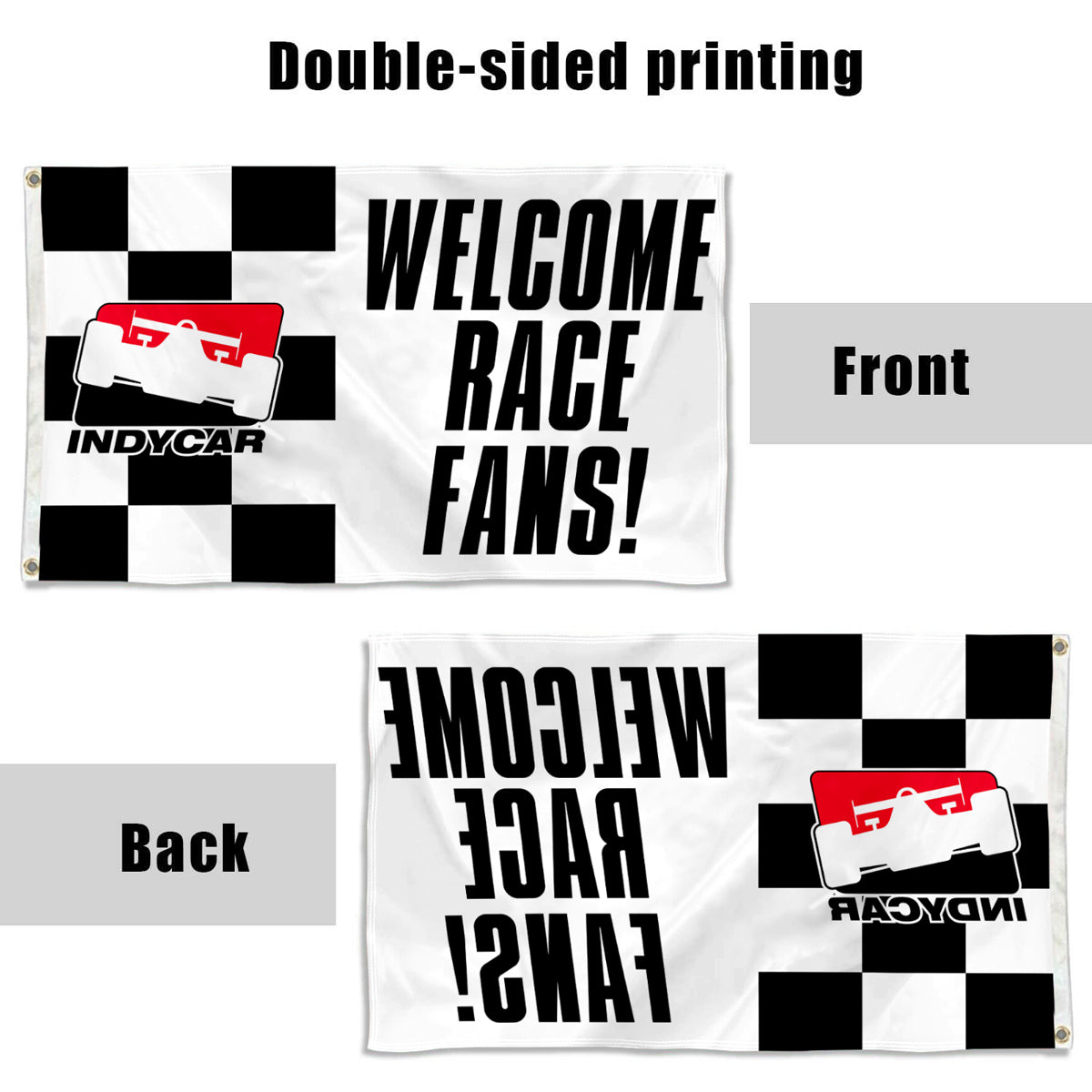 Fyon Indycar flag Welcome race Indoor and outdoor banner