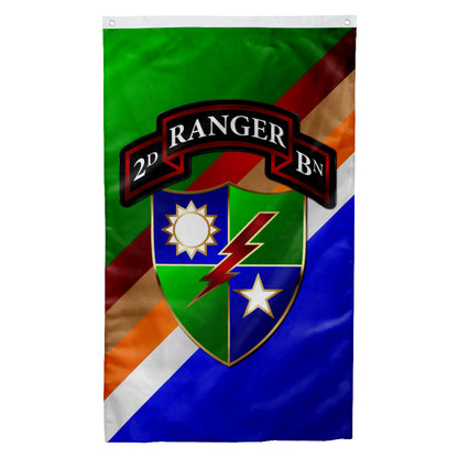 Fyon 2D Ranger Bn Vertical Flash Flag  Indoor and outdoor banner