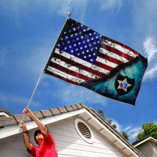Fyon 2ND ID Stars And Stripes Flag Indoor and outdoor banner