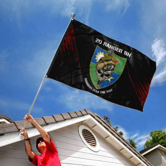 Fyon 2ND Ranger Battalion Snake Eaters Flag Indoor and outdoor banner