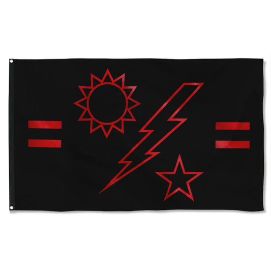 Fyon 2ND Ranger Battalion Ticked Flag Indoor and outdoor banner