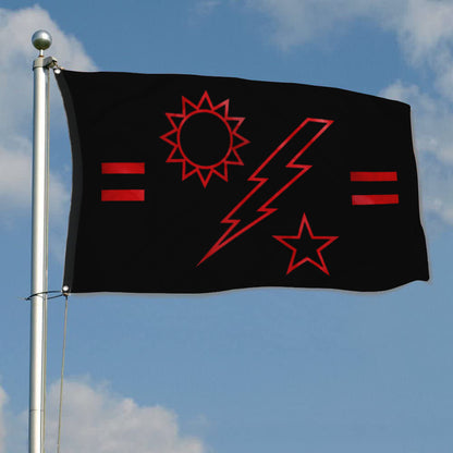 Fyon 2ND Ranger Battalion Ticked Flag Indoor and outdoor banner