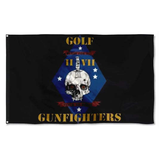 Fyon 2nd 7th Golf Gunfighters Flag Indoor and outdoor banner