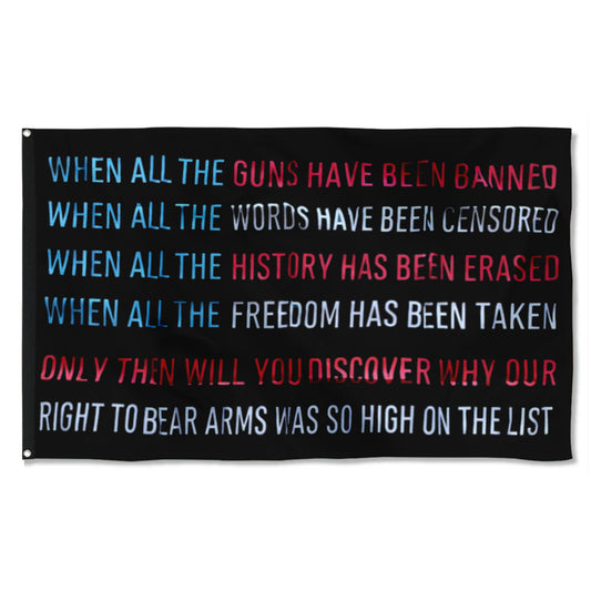 Fyon 2nd Amendment Rights Freedom Flag Indoor and Outdoor Banner