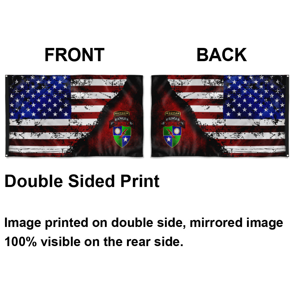 Fyon 3-75 Tabbed Stars and Stripes Flag Indoor and outdoor banner