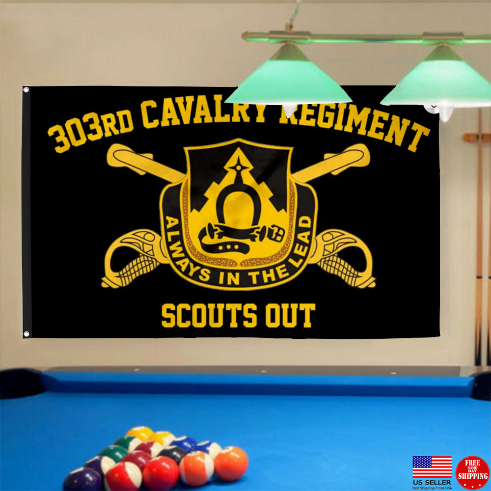 Fyon 303rd Calvary Regiment Flag Indoor and outdoor banner