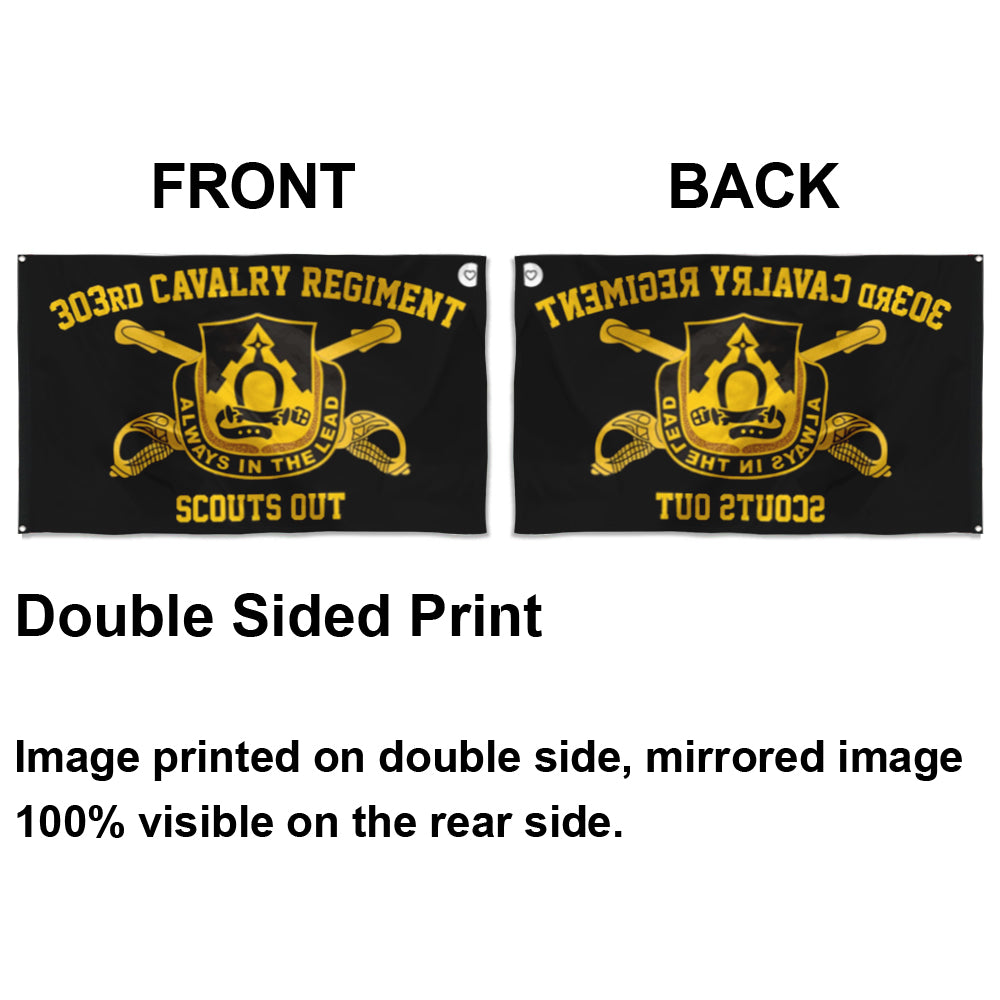 Fyon 303rd Calvary Regiment Flag Indoor and outdoor banner