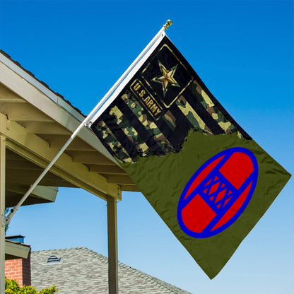 Fyon 30th Infantry division history Flag Banner