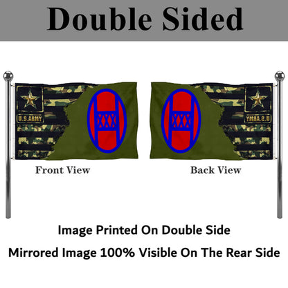 Fyon 30th Infantry division history Flag Banner
