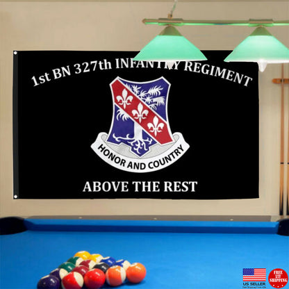 Fyon 327th IN. Custom Guidon Flag Indoor and outdoor banner