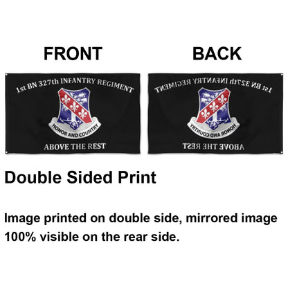 Fyon 327th IN. Custom Guidon Flag Indoor and outdoor banner
