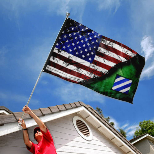 Fyon 3Rd ID Stars And Stripes Flag Indoor and outdoor banner
