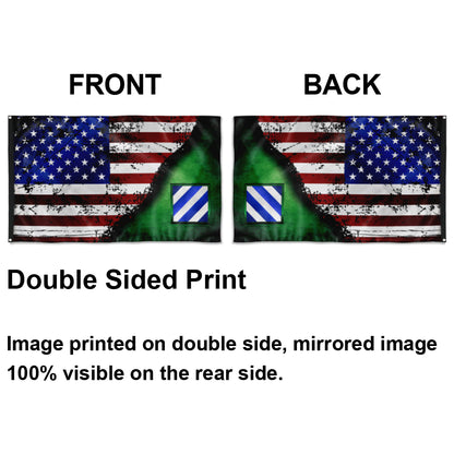 Fyon 3Rd ID Stars And Stripes Flag Indoor and outdoor banner