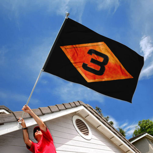 Fyon 3RD Ranger Battalion Diamond Flag Indoor and outdoor banner