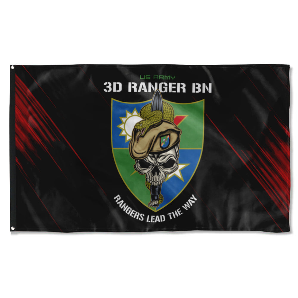 Fyon 3RD Ranger Battalion Snake Eaters Flag Indoor and outdoor banner