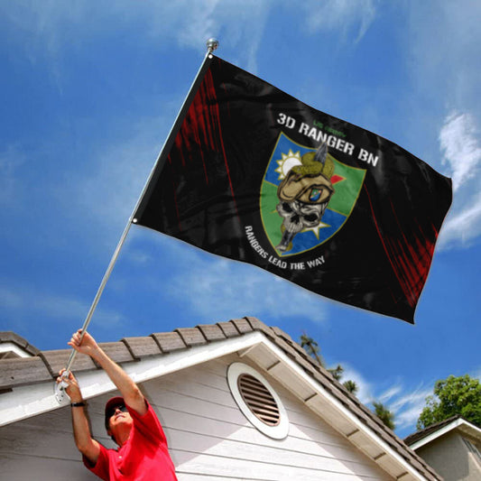 Fyon 3RD Ranger Battalion Snake Eaters Flag Indoor and outdoor banner
