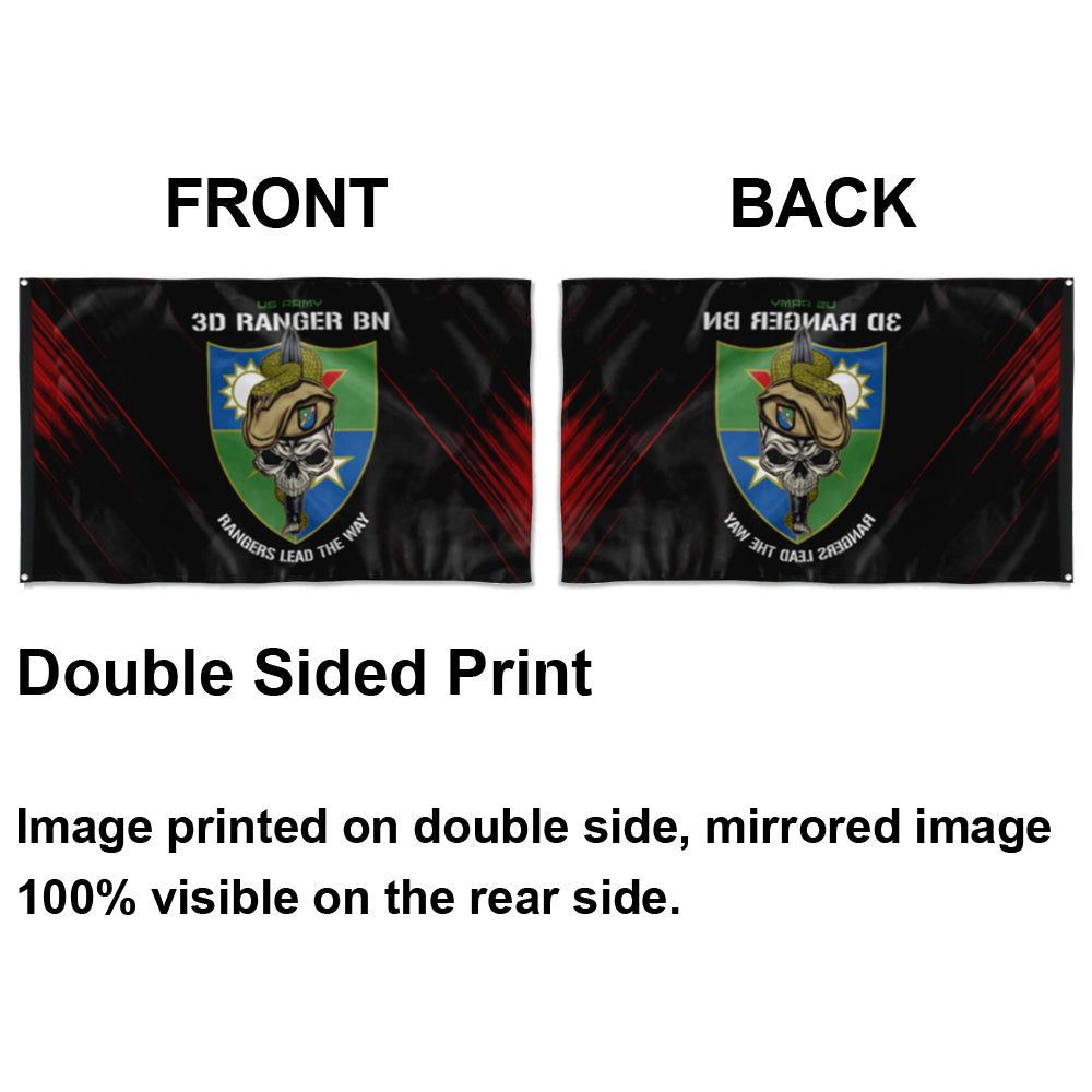 Fyon 3RD Ranger Battalion Snake Eaters Flag Indoor and outdoor banner