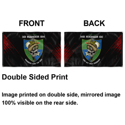 Fyon 3RD Ranger Battalion Snake Eaters Flag Indoor and outdoor banner