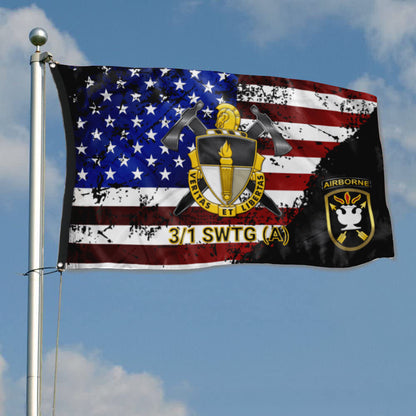 Fyon 3rd Battalion 1st SWTG (A) Star & Stripes Flag  Indoor and outdoor banner
