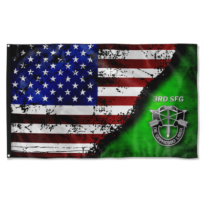 Fyon 3rd SFG De Oppersso Liber Star & Stripes Flag  Indoor and outdoor banner