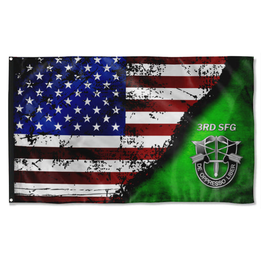 Fyon 3rd SFG De Oppersso Liber Star & Stripes Flag  Indoor and outdoor banner