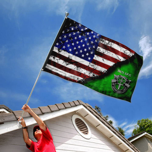 Fyon 3rd SFG De Oppersso Liber Star & Stripes Flag  Indoor and outdoor banner