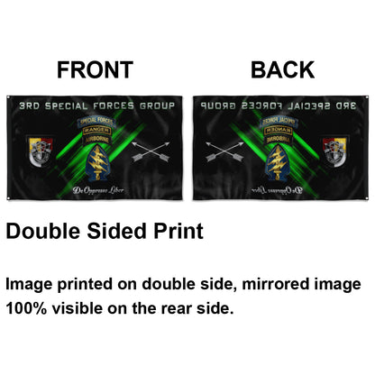 Fyon 3rd Special Forces Group Tabbed Flag  Indoor and outdoor banner