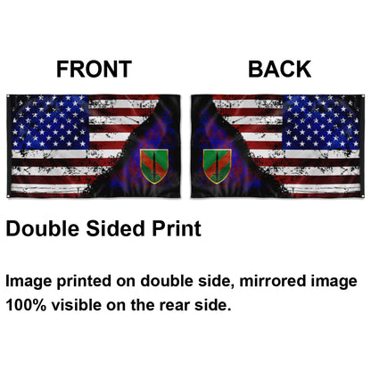Fyon 4TH SFAB Stars And Stripes Flag Indoor and outdoor banner