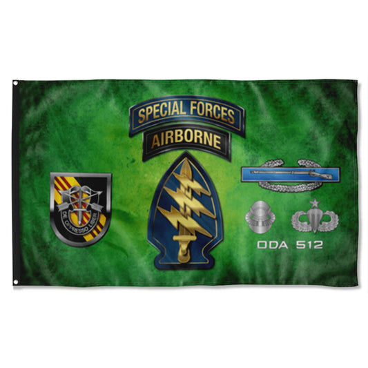 Fyon 5th SFG ODA 512 Flag Indoor and outdoor banner