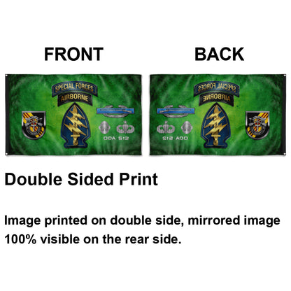 Fyon 5th SFG ODA 512 Flag Indoor and outdoor banner
