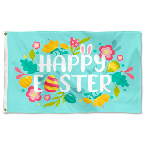 Fyon Happy Easter flag Indoor and outdoor banner 2231418