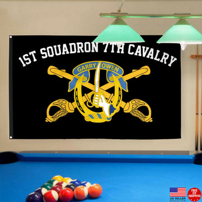 Fyon 7th Cavalry Flag  Indoor and outdoor banner