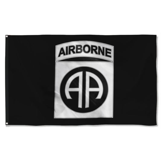 Fyon 82ND Airborne Division Black And White Flag Indoor and outdoor banner