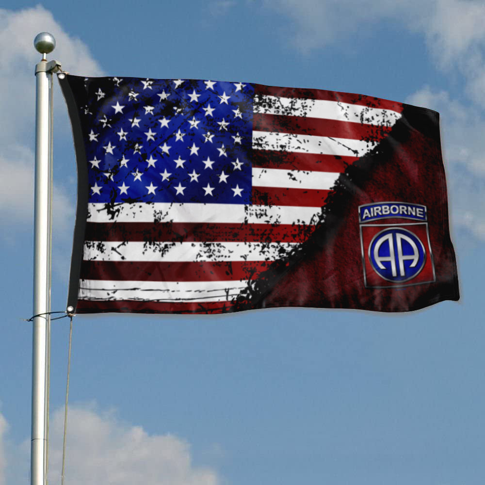 Fyon 82ND Airborne Division Stars And Stripes Flag Indoor and outdoor banner