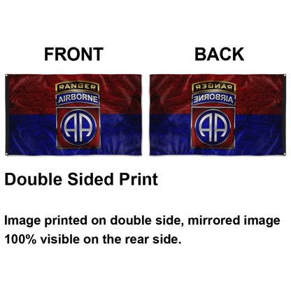 Fyon 82ND Airborne Division Tabbed Flag Indoor and outdoor banner