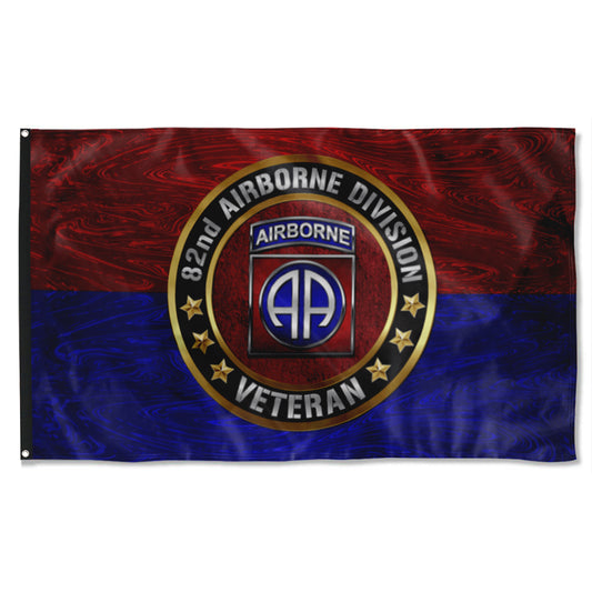 Fyon 82ND Airborne Division  Veterans Flag Indoor and outdoor banner
