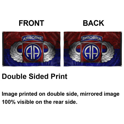 Fyon 82ND Airborne Division Winged Flag Indoor and outdoor banner