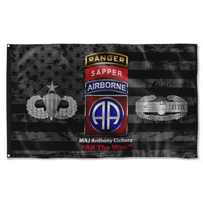 Fyon 82nd ABN DIV Subdued Flag  Indoor and outdoor banner