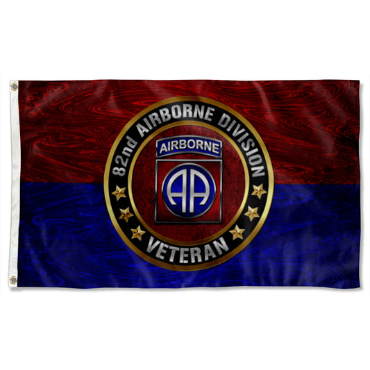 Fyon 82nd Airborne Division Veterans Flag Indoor and outdoor banner