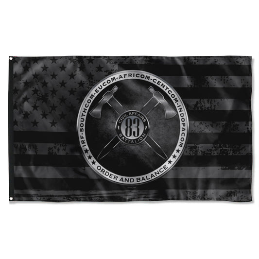 Fyon 83 Rd Civil Affairs Flag Indoor and outdoor banner